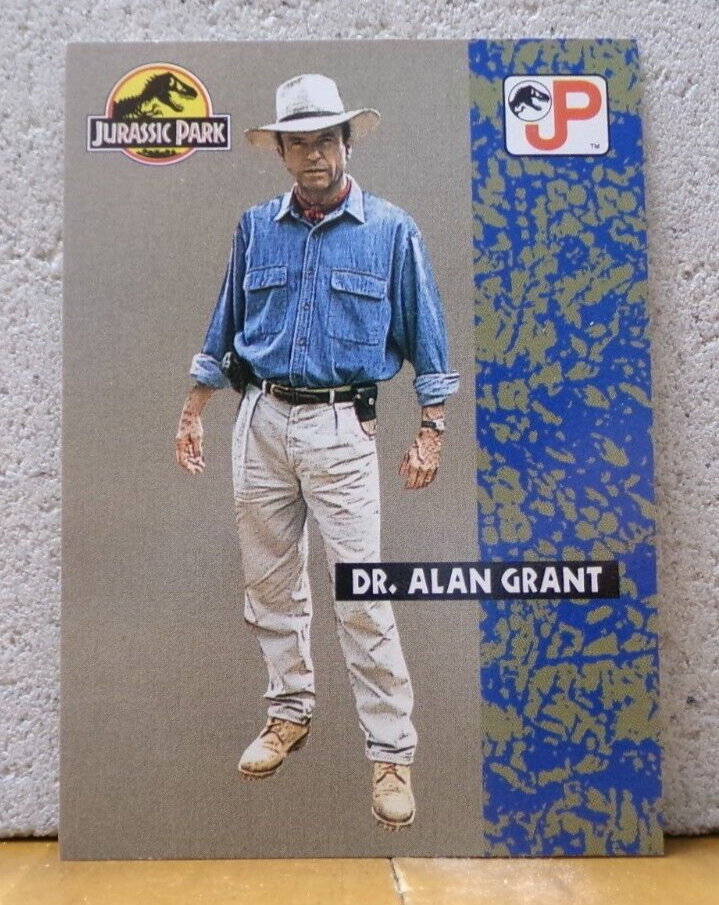 VINTAGE ORIGINAL JURASSIC PARK TOPPS PRESENTS TRADING CARD DR