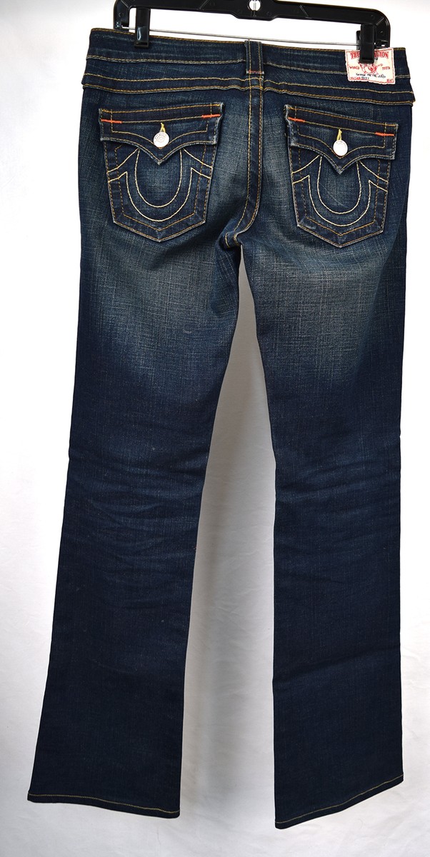 True Religion Becky Medium Savannah Stretch Denim Blue Jeans 29