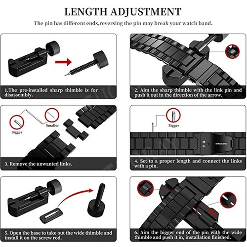 For Garmin Fenix 3 6X 7X Pro 5X Tactix 7 Titanium Metal Quickfit Watchband Strap - Picture 11 of 22
