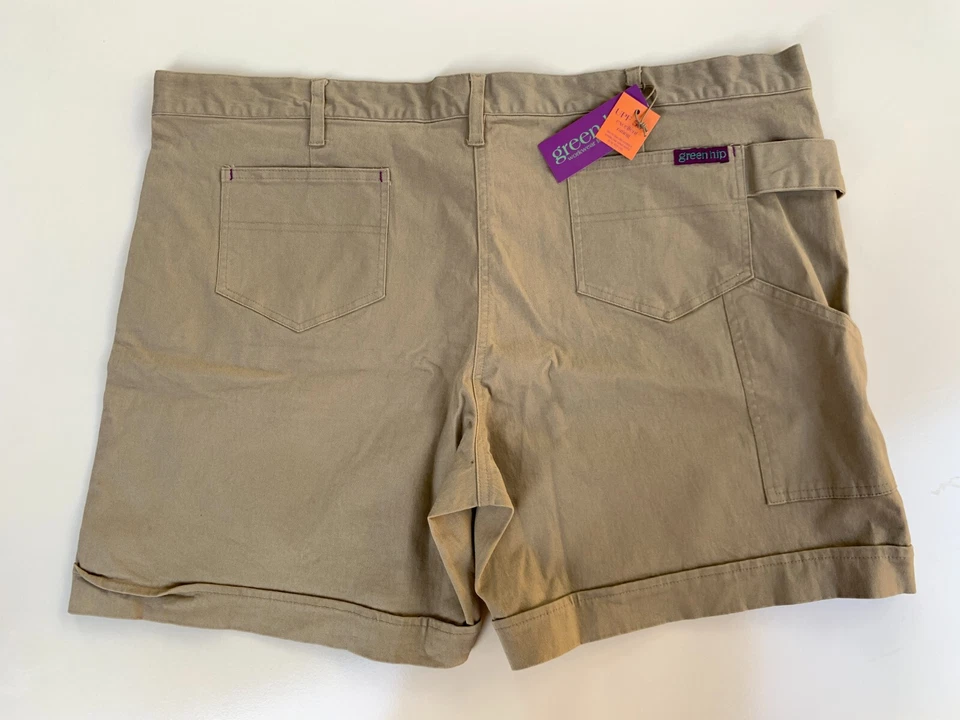 Green Hip Plus Size 20 Womens NWT Work Cargo Shorts Original Regular Stretch - Image 4 of 4