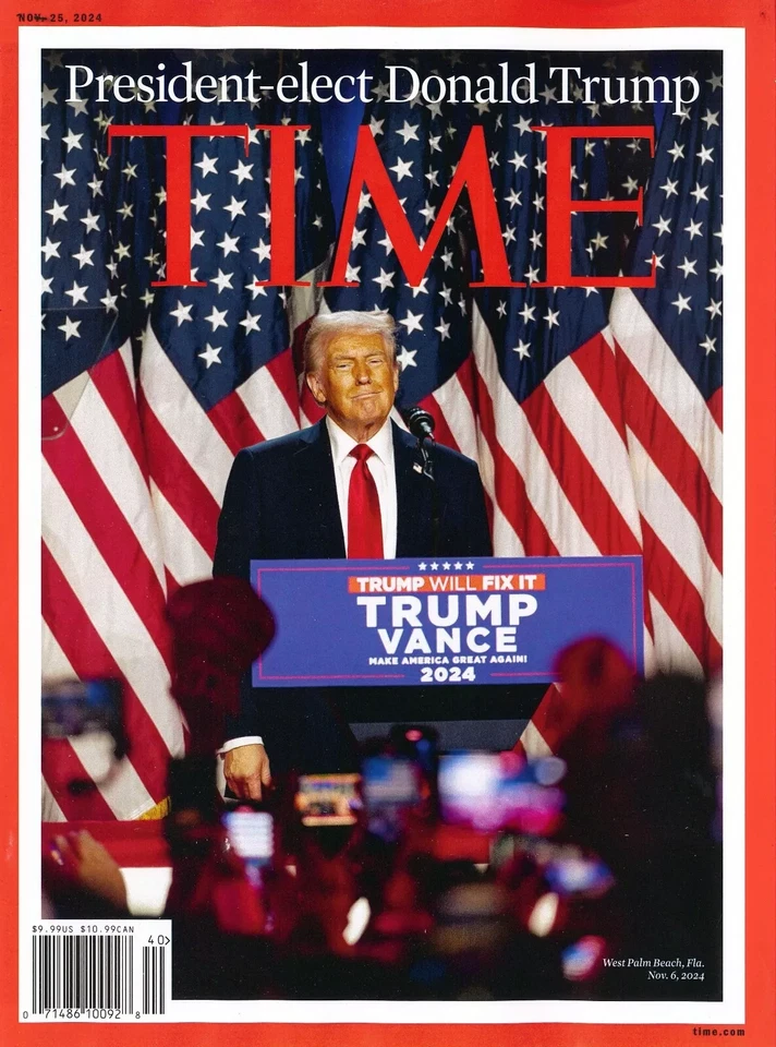 TIME MAGASINE NOV 25, 2024 | PRESIDENT - ELECT DONALD TRUMP - Image 2 of 2