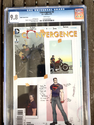 Convergence #3 CGC 9.8 White Pages 1st Print Aaron Kuder Superman Cover