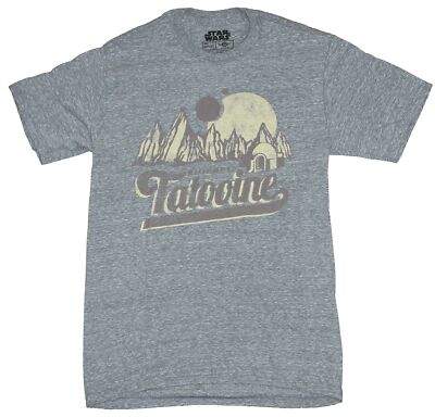 Star Wars Mens T-Shirt Welcome to Tatooine Postcard Image