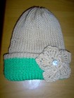 New, crochet buffalo plaid centers for hats or other craft items    #4 — photo 3