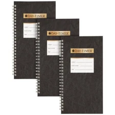 Day-Timer All Purpose Pocket Notes, Black, Pocket Size, 3 1/2" x 6 1/2", 3 Pack