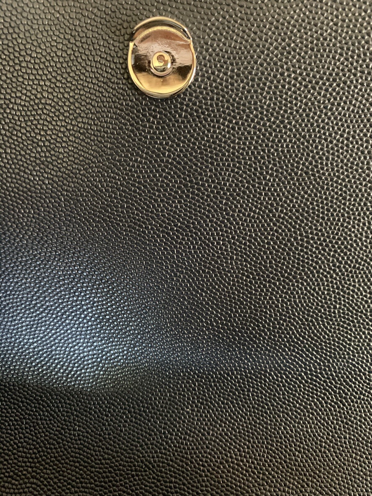 Borsa a tracolla YSL Saint Laurent kate grano medio navy argento