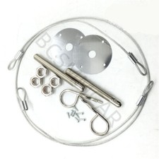 2x Car Bonnet Hood Pin Lock Latch Silver Appearance Kit Racing Auto Engine Locks
