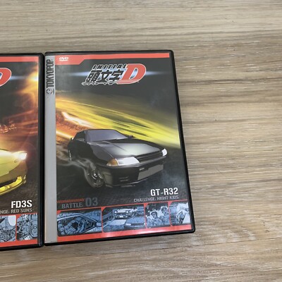 INITIAL D BATTLES 01-02-03 DVD Region 1 With Cards | eBay