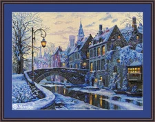Merejka Counted Cross Stitch Kit Winter Evening K-169