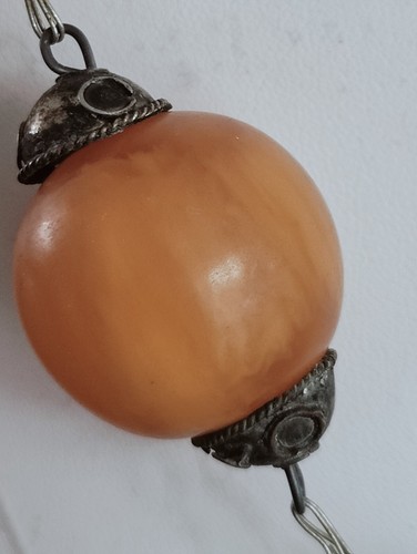 Halsband Lange Hals Ethnisch Berber Xx Perlen aus Bakelit Bernstein - Imagen 5 de 14