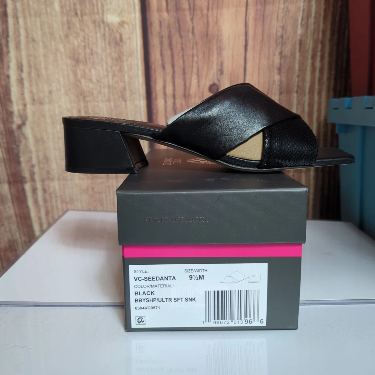 Vince camuto deals black sandals