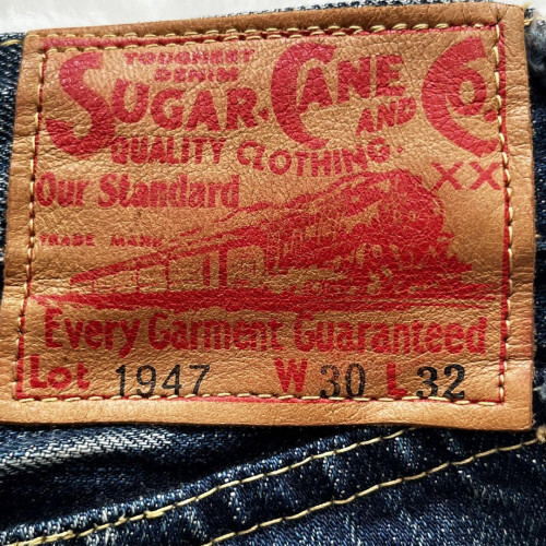 SUGAR CANE Jeans 47 Model 1947 Selvedge Whiskers W30 LTD From