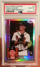 2019 Topps Chrome Kolby Allard 1984 Topps Refractor Rookie RC #22 PSA 10