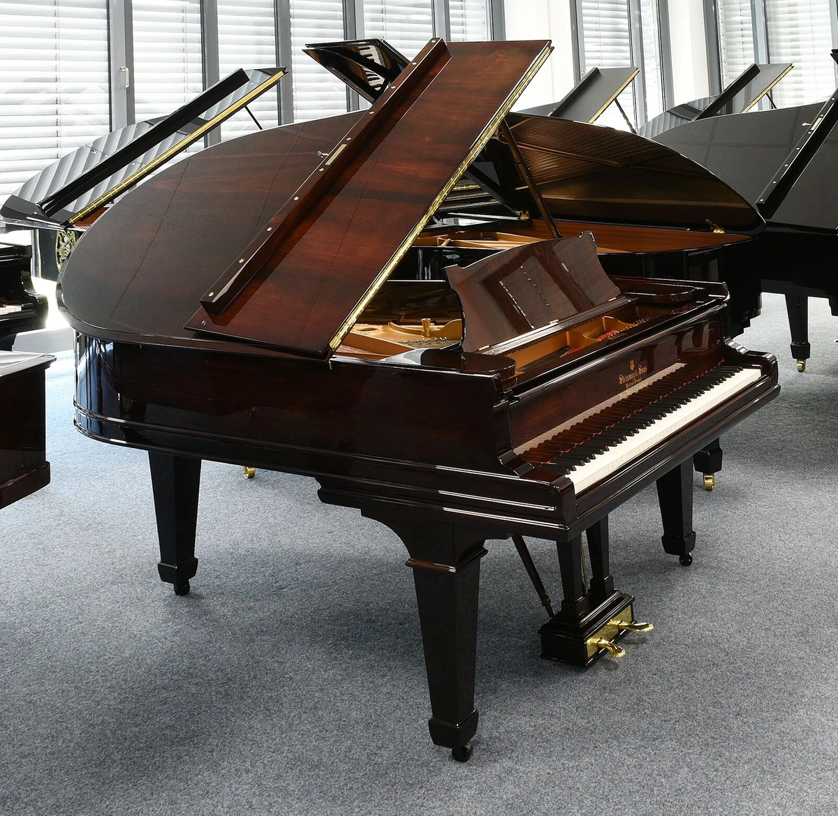 Steinway Sons Grand Piano A188 Hamburg Used Rosewood Wood Video