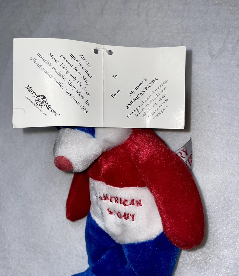 Girl Scouts Panda Bear Mary Meyer Belly Beans All American Girl 1998 Foto 3 de 4