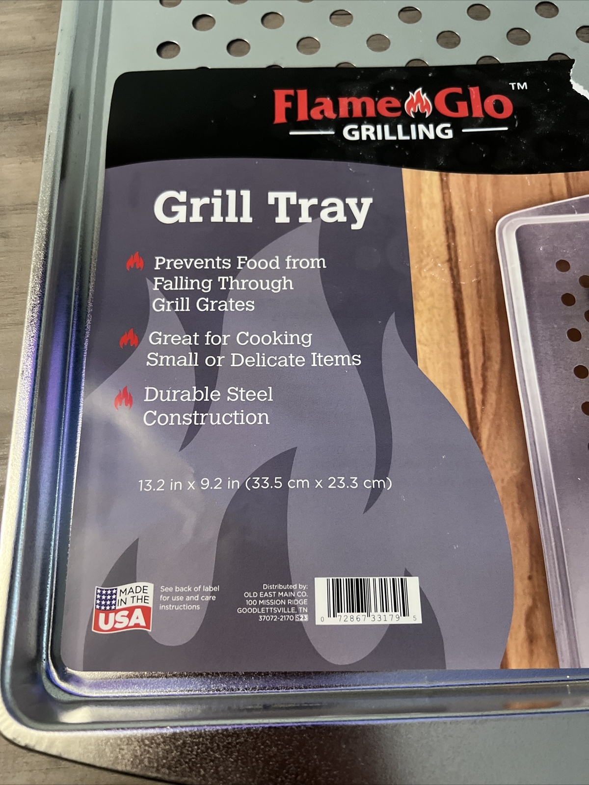 Grill Tray Rustproof Steel MADE IN USA BBQ Vegetable Seafood Fry Basket