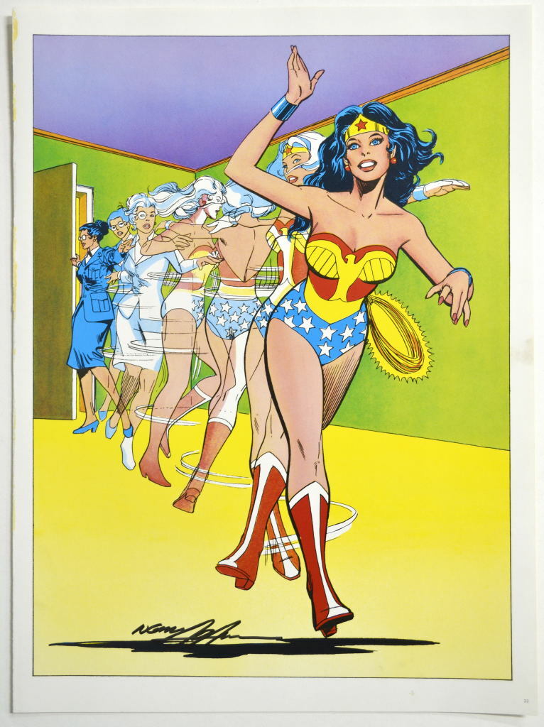 Vintage 1978 DIANA PRINCE / WONDER WOMAN Pin up Poster DC HAND