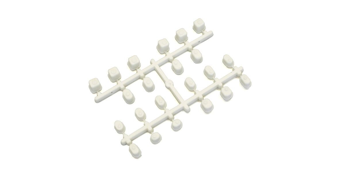 KYOSHO INFERNO MP9 TKI3 TKI4, NIP GENUINE SUSPENSION BUSH SET, WHITE, IF442W B