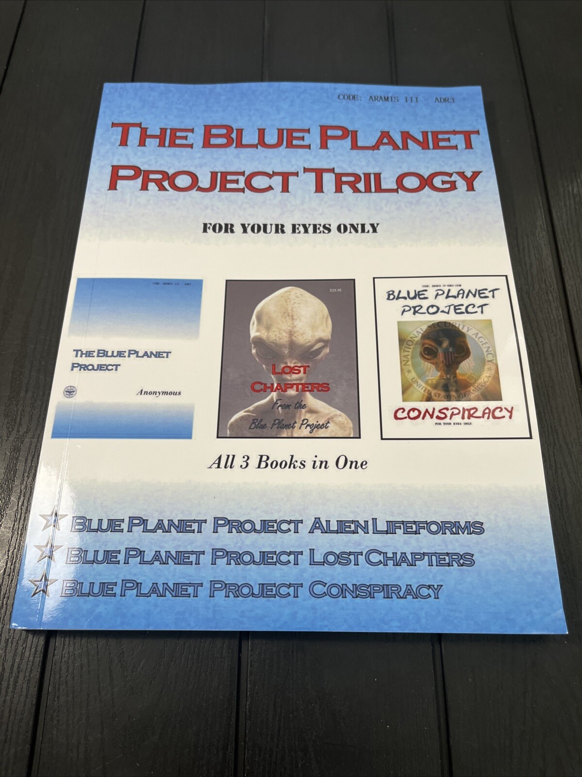 BLUE PLANET PROJECT lost Chapters,TRILOGY,3 BOOK In 1,Conspiracy,Alien Lifeforms
