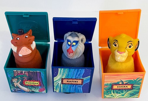Disney LION KING Finger Puppets Burger King 1995 Simba, Rafiki, Ed, Scar, Pumbaa - Picture 2 of 5