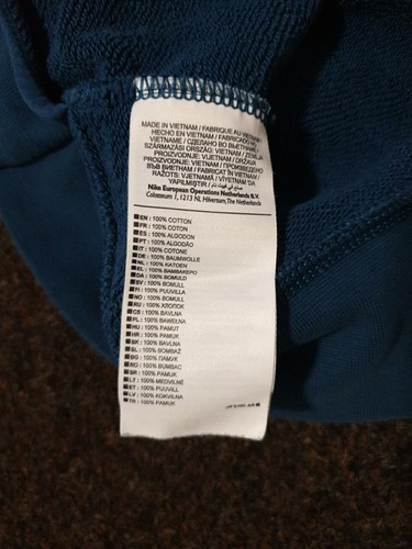 Nike AW77 Crew-RU NTF FLY Men's Long Sleeve Cotton Sweathirt Blue Force Medium - Bild 10 von 13