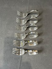 Canape Amuse-Bouche Tasting Tapas Stainless Steel Forks Set of 6