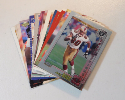 JERRY RICE HOF YOU PICK YOUR CARD, ASSORTED YEARS & COMPANIES (item#G61)