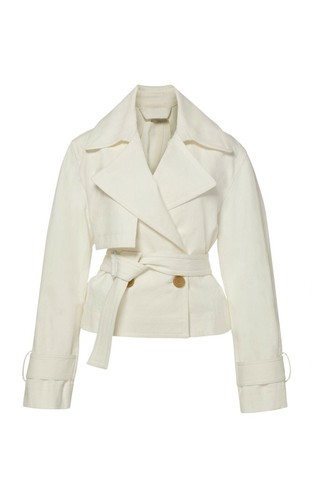 Belted Cropped Jacket 