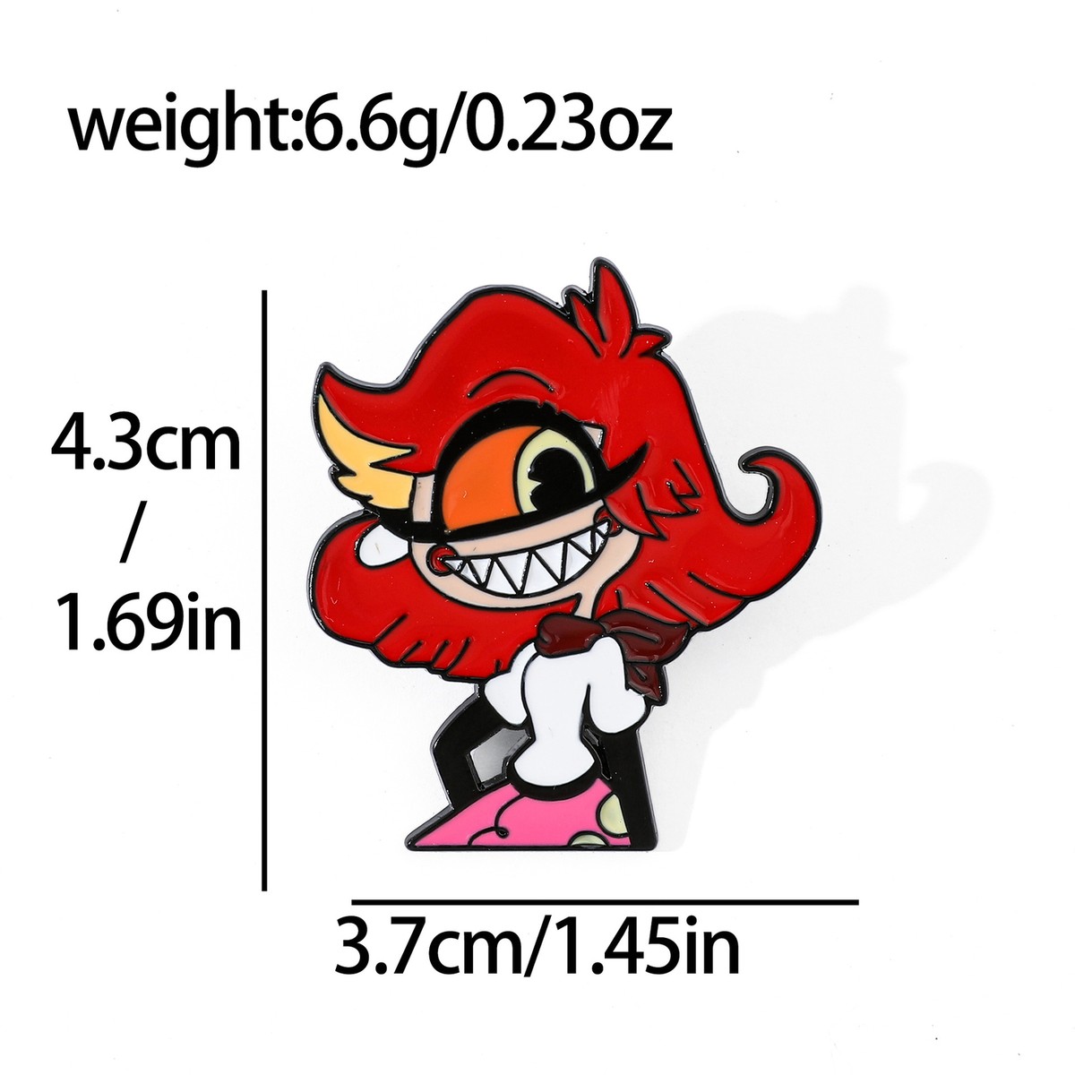 【レア】Hazbin Hotel ニフティ　ピンバッジ 6PCS Hazbin Hotel Niffty Keekee AD Alastor Chest Brooch Badge