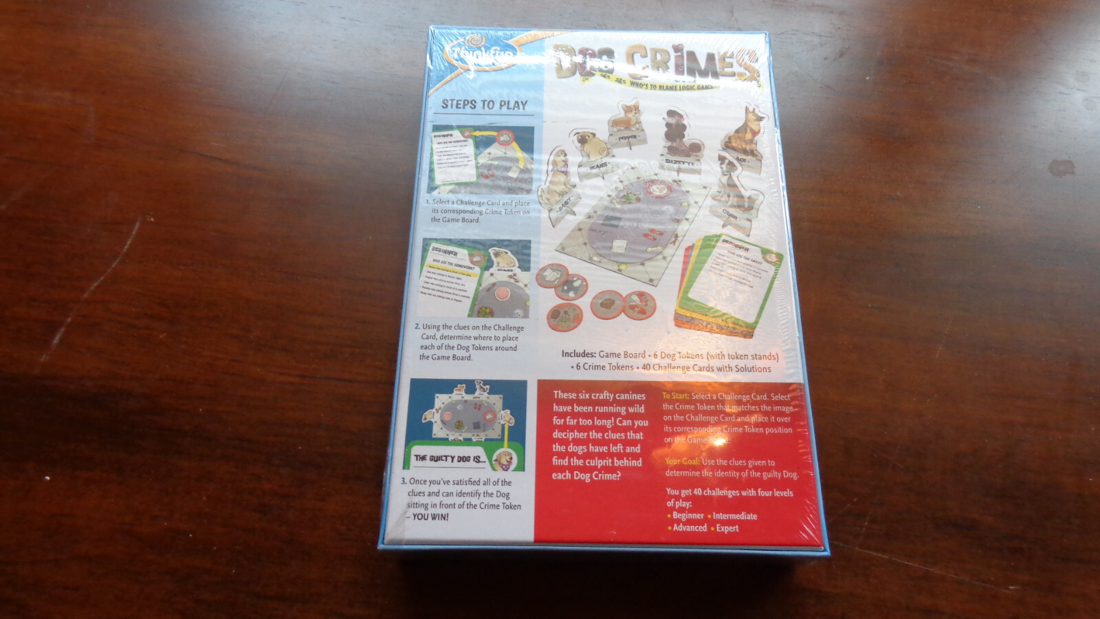 ThinkFun Dog Crimes Logic Game and Brainteaser for Boys and Girls Age 8