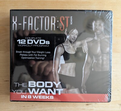 Weider X Factor ST Complete 12 DVDs Workout Program NEW 8 Week Training , Sealed