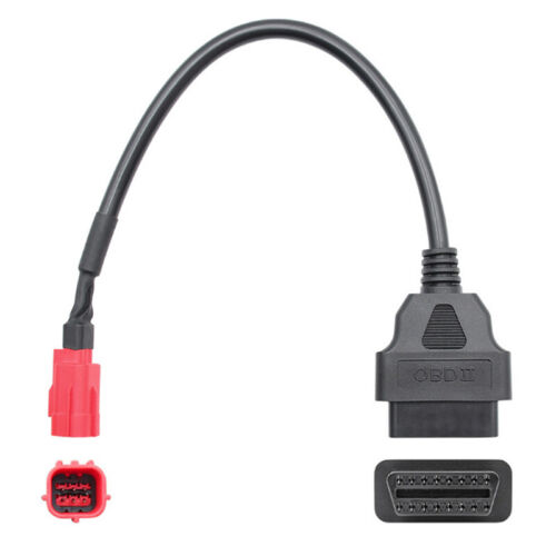 OBD2 16 bis 6 Pin Diagnosekabel Stecker Adapter Motorrad Werkzeug für Honda - Bild 1 von 7