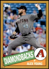 Alex Young 2020 Topps 1985 35th Anniversary 5x7 Gold #85-5 8/10 Diamondbacks