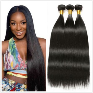 300g 3bundles Straight Hair Indian Hair Weave Natural Black Hair