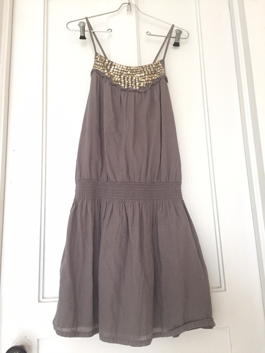 Old Navy Brand Crossback Cotton Sequin Dress Small, Grey | eBay