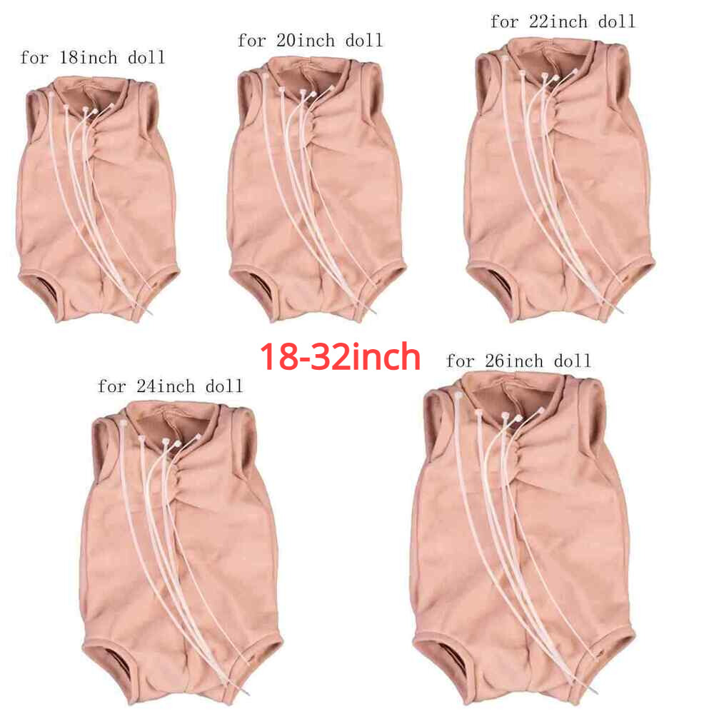 18-28in Supply Reborn Doll Repair Part Kits Soft Touch Cloth Body for Full Limbs