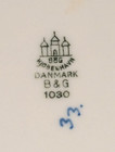 Vintage B & G 10 1/2" Dinner or display Plate DANMARK 1030 #33 — photo 4