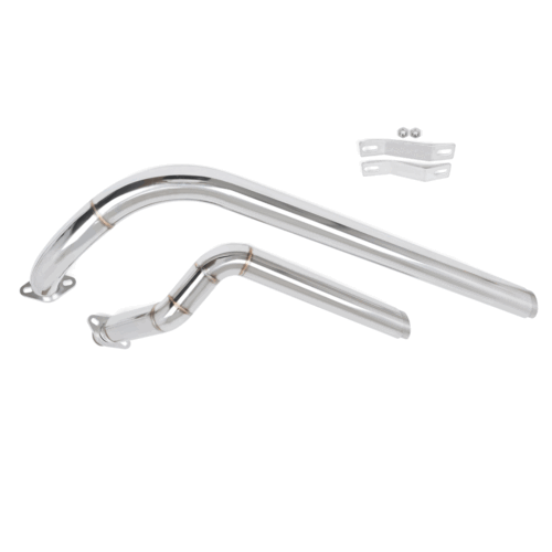 Tubo de escape cromado con silenciador extraíble para Honda Shadow VT750 VT400 - Imagen 5 de 8