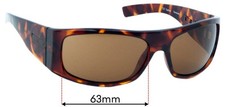 SFx Replacement Sunglass Lenses fits Smith The Don - 63mm Wide