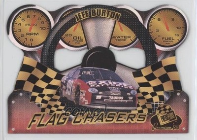 1998 Press Pass Premium Flag Chasers Reflectors Jeff Burton #FC27 0jk5