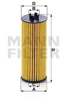 Mann-Filter Hu6009Z ÖLfilter FüR Chrysler Dodge Passend FüR Fiat Jeep Lancia