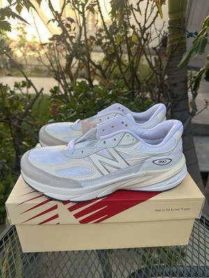 @s♩ニューバランス990V6 18センチ＋17.5センチ白スニーカー New Balance 990v6 Made in USA White Sail Men's Athletic Sneakers