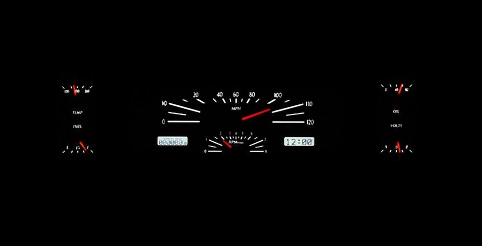 Dakota Digital 61-63 Lincoln Continental Silver / White Gauge Kit VHX-61L-S-W - Image 2 of 4