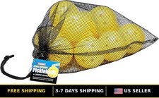 12 Pack of USAPA Approved Optic Yellow Outdoor Pickleballs - Durable High Visi
