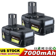 2PACK 7.0Ah For RYOBI 18V Battery One Plus High Capacity P108 Lithium-Ion P102