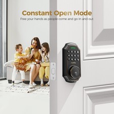 ARPHA Smart Door Lock Anti-Peep Password Keyless Entry Keypad Deadbolt 100 Codes 6