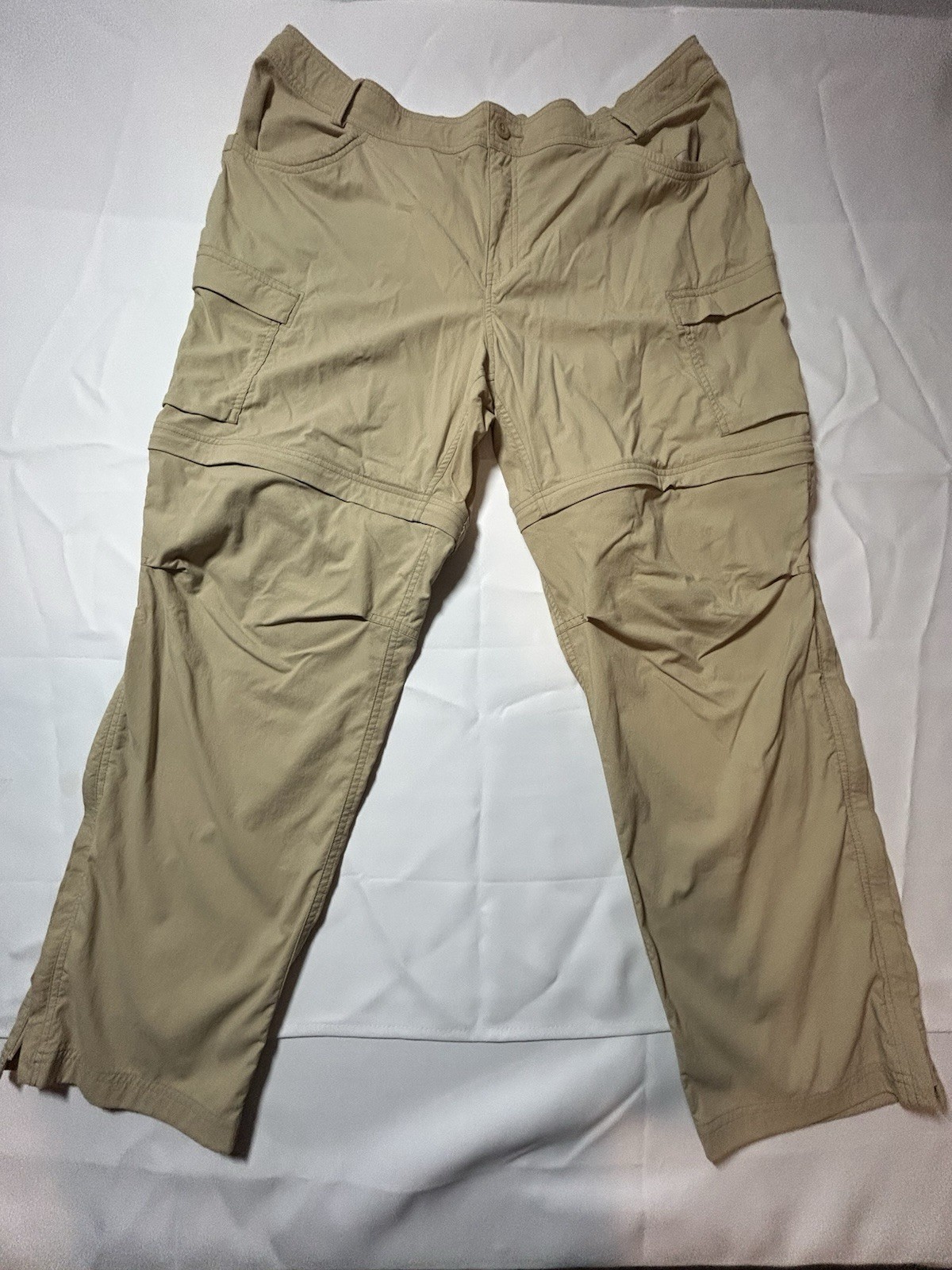 REI Co-op Men’s  Convertible Camping Hiking Pants Nylon Beige
