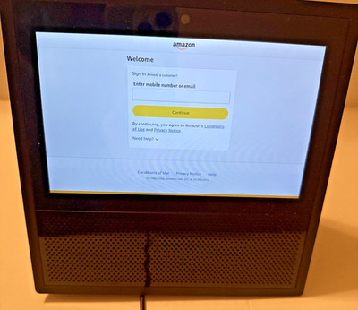 Amazon Echo Show MW46WB 1st Gen Smart Speaker Display *PARTS* Turns on *READ*