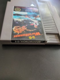 3-D WorldRunner Nintendo NES 1987 Tested and Working Cart and Sleeve