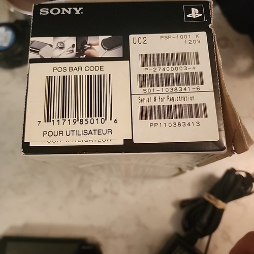 Sony PSP-1001 K Value Pack Original - Black - READ MISSING PIECES - Picture 12 of 15